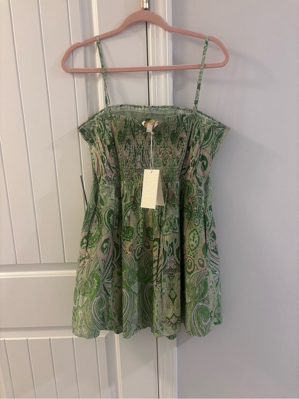 Love The Label Green Karina Sleeveless Square Neck Mini Dress - Picture 5 of 8
